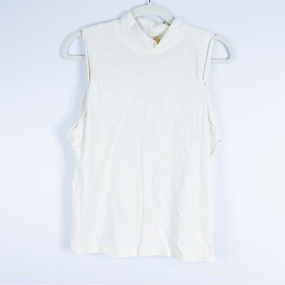We The Free - Cream Mock Neck Tank